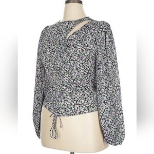 Astr The Label XL Ditsty Floral Long Sleeve Women's Top Peasant Cottage Feminine